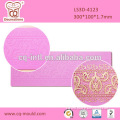Love heart border lace mat silicone cake lace mold